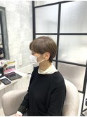 白髪ぼかし/白髪改善カラー/ショート/透明感カラー/脱白髪染め