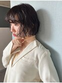 ボブパーマ/パーマボブ/ミニボブ/ミニボブパーマ/くせ毛風パーマ