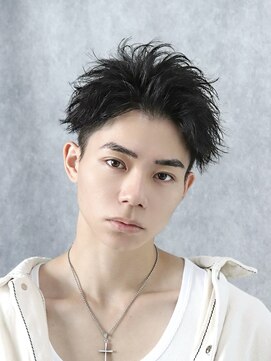 エース(ACES) スパイキーショート刈り上げ束感アップバングツーブロック