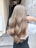 ハイブリーチ透明感カラー＋カット（ブリーチ2回＋カラー＋カット)￥25,000