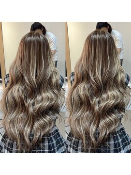 ブレンド 渋谷(BLend) マチルダボブ前髪ハイライトグレージュ