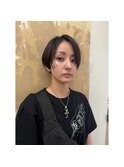 パーマ落とし ハンサムショート
