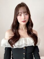 レア 表参道(L'ea)&nbsp;暗めカラーグランマッシュデザインカラーフェイスフレーミング