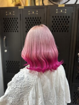 ヴァイス 渋谷店(VAICE) ペールピンク/裾カラー/ビビットピンク