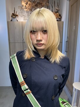 ヴィンスジオ 岐阜駅南(vince gio) 複雑履歴から抜きっぱなしブロンド/ブロンド/ハイトーン