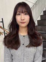 カミエ(kamie)&nbsp;グレージュロングで上品な透け感×毛先までツヤのある仕上がり
