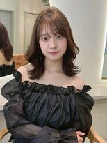 アプリ 大宮西口(appri)&nbsp;１３韓国風ミディアムボブレイヤー顔まわりカット前髪艶髪カラー