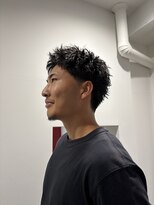 メンズシー 梅田(Men's SIE)&nbsp;ピンパーマ「梅田／中崎」「テーパーフェード」