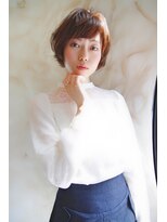 ブーケ(BOUQUET)&nbsp;エアリーショート・小顔・大人ボブ・前下がり・斜め前髪・ボブ