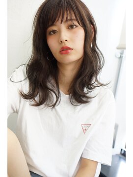 ルモア(RUMOR) Rumor【暗髪×3Dカラー】アッシュベージュ・ジグザグバング