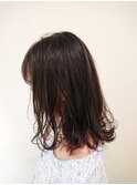 インナーカラー×ラベンダーピンク
