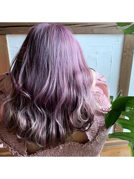 ピースリーヘア バイ カーサ(peathree.hair by CASA) クリアラベンダー×ホワイトベージュ