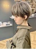 #マッシュショート　#上品フォルム #ハイトーン