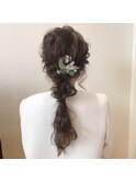 編み上げヘアーアレンジ