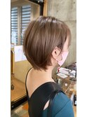 ショート×ペールベージュ