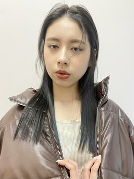 ヘーゼル 博多(HAZEL.) 【リョケ】スモーキーうぶヘアストレート　博多