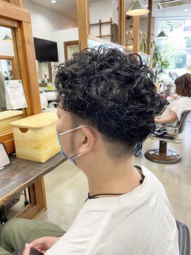 ベル(BELL) メンズツーブロックハードパーマ 【BELL用賀/桜新町】