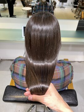 トレス(TRESS) オリーブベージュ　シアーカラー　艶カラー