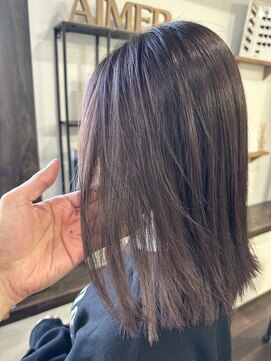 エメヘアデザイン ルイス(Aimer Hair Design Lewis) ブライツカラー/ブリーチなし/弘前市