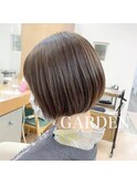 ボブ×脱白髪ぼかしハイライト