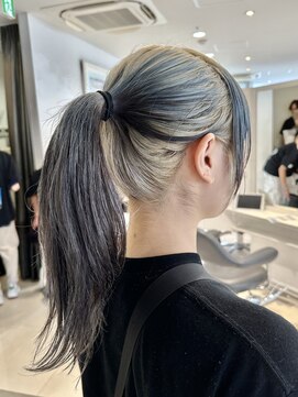 エアー 青山(AIR) ルーツカラー/バレイヤージュ/デザインカラー/10代20代