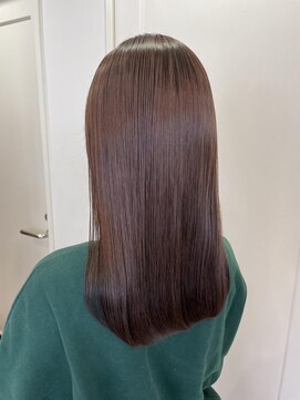 エアー 横浜(AIR) 【湯田】プレミアムケアカラーでつやつやローズブラウン