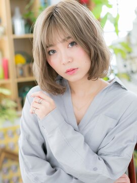 カバーヘアアンドスパ ブリス 浦和(COVER HAIR&SPA bliss) 外国人風ホワイティアッシュ小顔ボブ大人巻きc5浦和10代20代30代