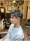 アップバングショート×ハイライト