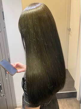 アンドバイモードケイズ (and by MODE K's) ブリーチなしカラー/オリーブグレージュ