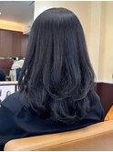 30代40代50代コテ巻きワンカールで仕上げる大人レイヤー白髪染め