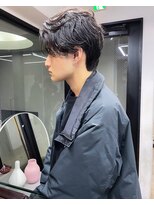 タテ 北浜天満橋店(Tate)&nbsp;メンズ/メンズパーマ/前下がりショート/ショートセンターパート