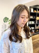 シアン ヘア デザイン(cyan hair design) 【cyan】ロングヘア × アッシュグレージュ