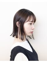 ルプラ ブリリアント(le-pla brilliant)&nbsp;切りっぱなしボブ/シースルーバング/アッシュブラウン/豊橋/田原