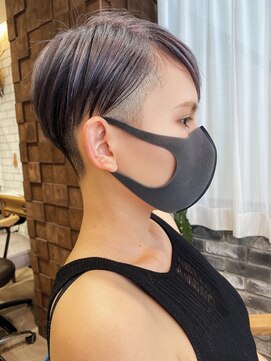 ミモザワークス(Mimosa Works) ミヤザキスタイル 20代30代40代 黒髪刈り上げハンサ ムショート