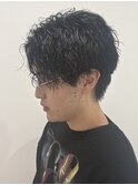 MEN’S HAIR/サーフカール/刈り上げセンターパート/伊勢崎