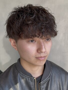 メンズココ 清澄白河店(MENS COCO) シャドウパーマ刈り上げマッシュ無造作スタイル