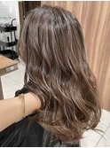 大人レイヤーカット白髪ぼかし脱白髪染め40代50代60代