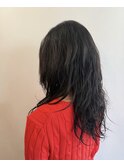 脱縮毛矯正　くせ毛を活かすロングレイヤー