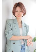 ひし形ショートボブ
