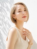 アッシュ 学芸大学店(Ash)&nbsp;ショートボブ/おとな女性/白髪ぼかし/ハイライト/脱白髪染