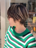 グレイン キャンバス 川崎(grain canvas.) ハイライトカラー ウルフショート 窪田