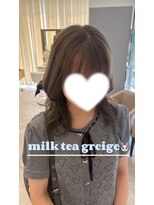 アヴァンス 広島本通店(AVANCE.) 着物ヘア/ダークアッシュ/ミディアムレイヤーカット/広島