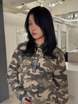 ソワンドゥブレスシエン 堀江店(soin de brace CIEN) ブルーブラック×ハッシュカット