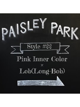 ペイズリーパーク(Paisley Park) #22 ピンクインナーカラー×ロブ(ロングボブ)
