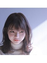 ヒトヘアースマイル 各務原(hito hair×smile)&nbsp;透明感のある外ハネミディ