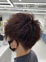 アース 札幌駅前店(HAIR&MAKE EARTH)&nbsp;レッドカラー王道束感マッシュ