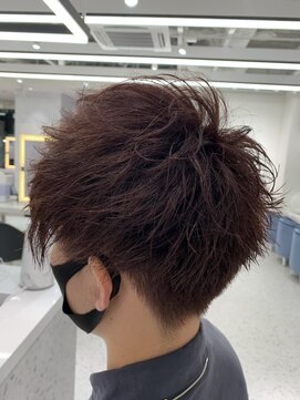 アース 札幌駅前店(HAIR&MAKE EARTH) レッドカラー王道束感マッシュ