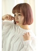 【MONA】うる艶ボブ×ペールベージュピンク