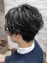 ディッシュ 五反田(dish)&nbsp;メンズパーマ×センターパート