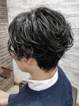 ディッシュ 五反田(dish) メンズパーマ×センターパート